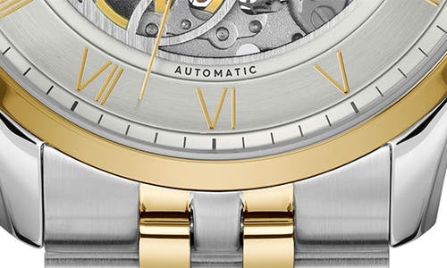 Hugo Boss Boss Principle Skeleton Automatic Bracelet Watch, 41mm In Silver White