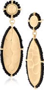 JARDIN Beaded Trim Drop Earrings