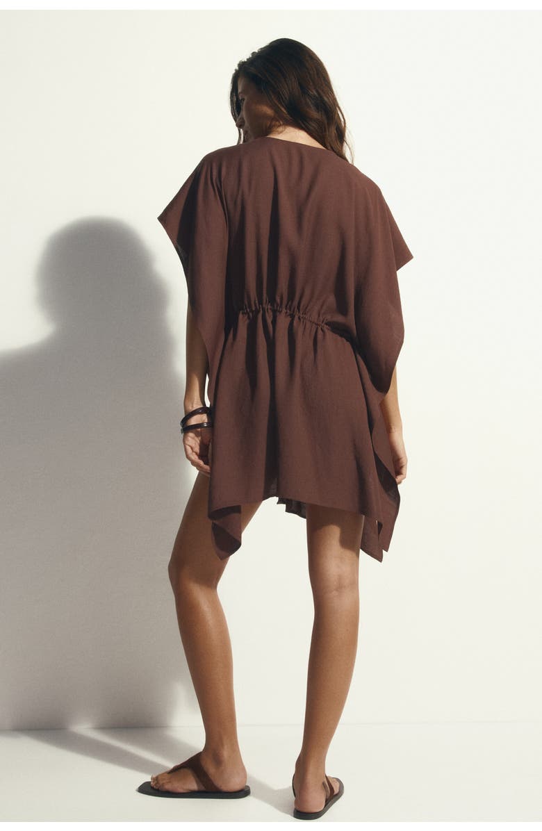 H&M Beach Kaftan Dress, Alternate, color, Dark Brown