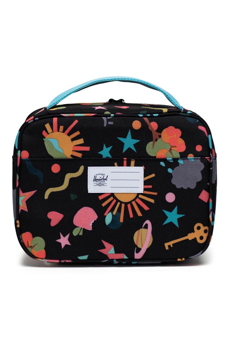 Kids' Pop Quiz Lunch Box, Alternate, color, SCRAPBOOK BLACK