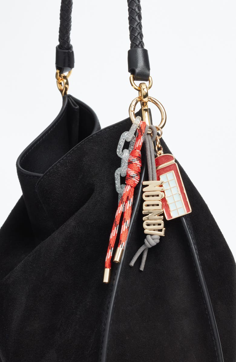 Chelsea28 London Travel Bag Charm, Alternate, color, Red Multi- Gold