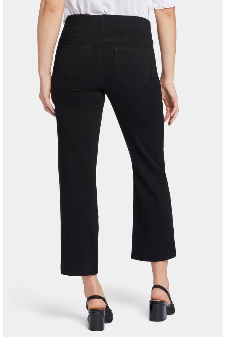Bailey Pull-On Ankle Relaxed Straight Leg Jeans, Alternate, color, OVERDYE BLACK