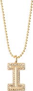 BaubleBar Arianna Initial Pendant Necklace