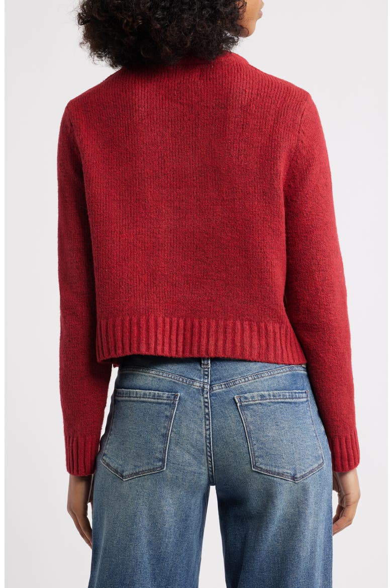 Naomi Crewneck Sweater, Alternate, color, RED