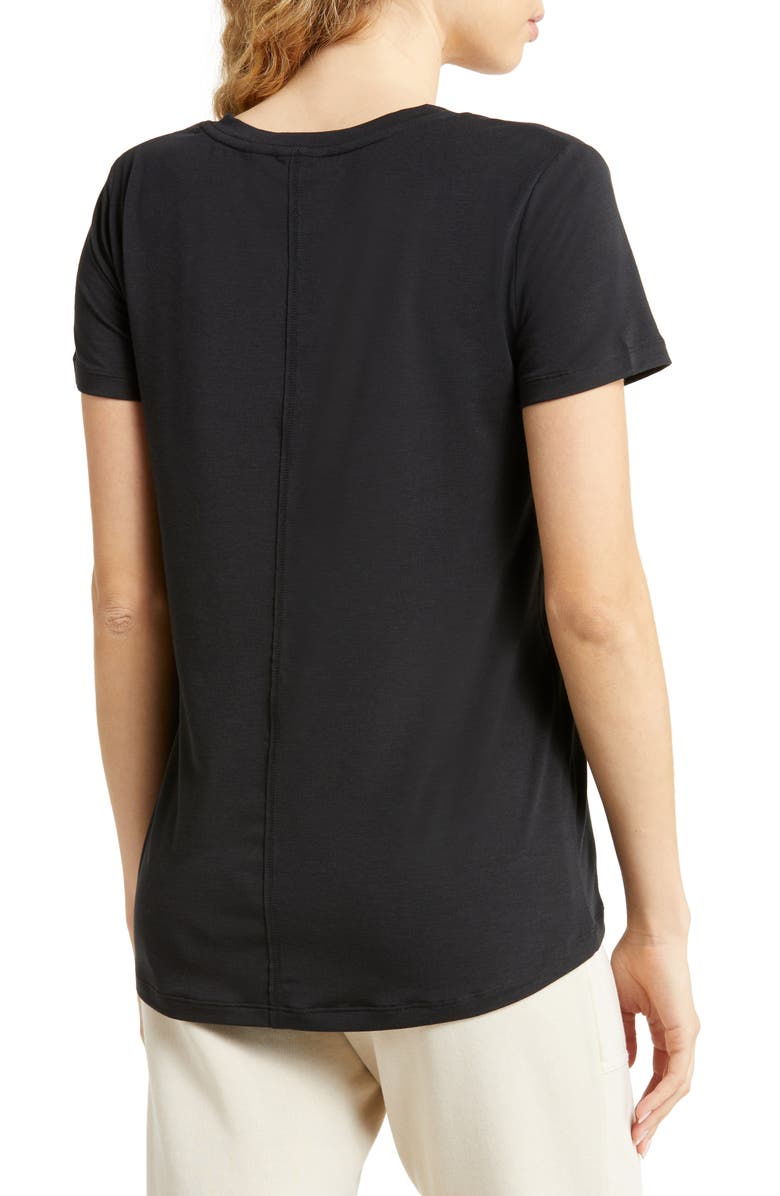 Zella Ava V-Neck Performance T-Shirt, Alternate, color, 