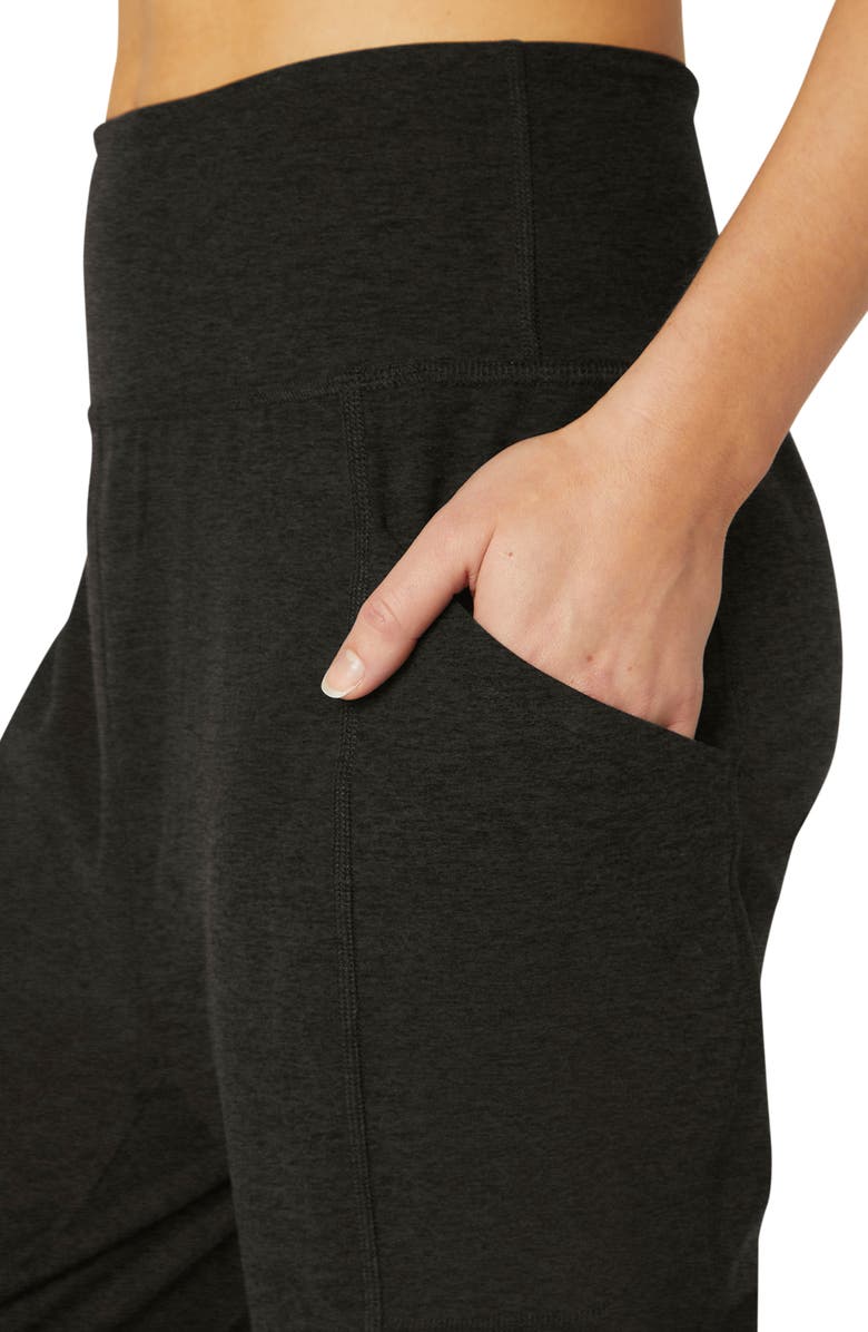 Beyond Yoga Practice High Waist Joggers, Alternate, color, Darkest Night