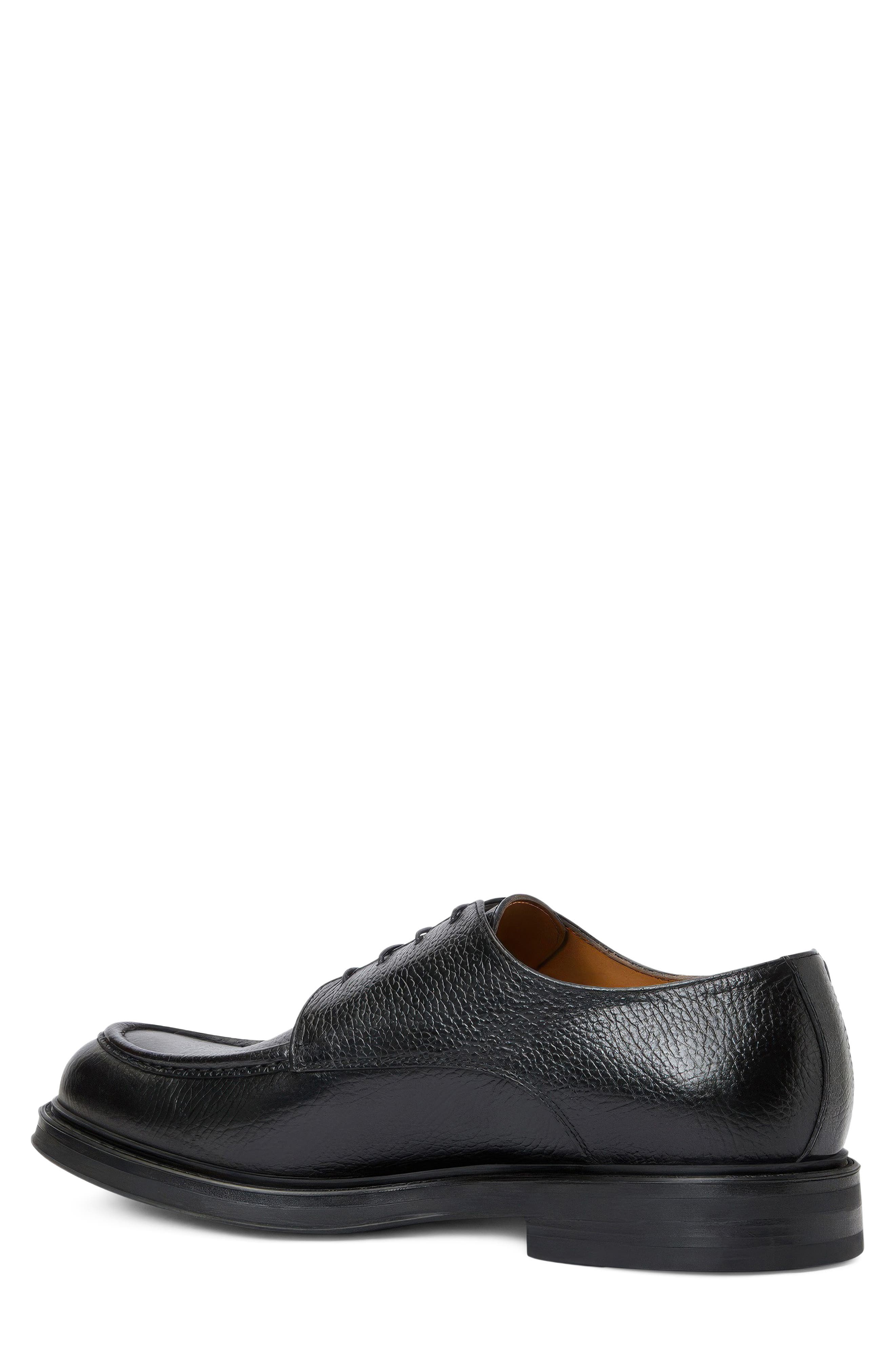 Berlino Water Repellent Derby, Alternate, color, BLACK TUMBLED