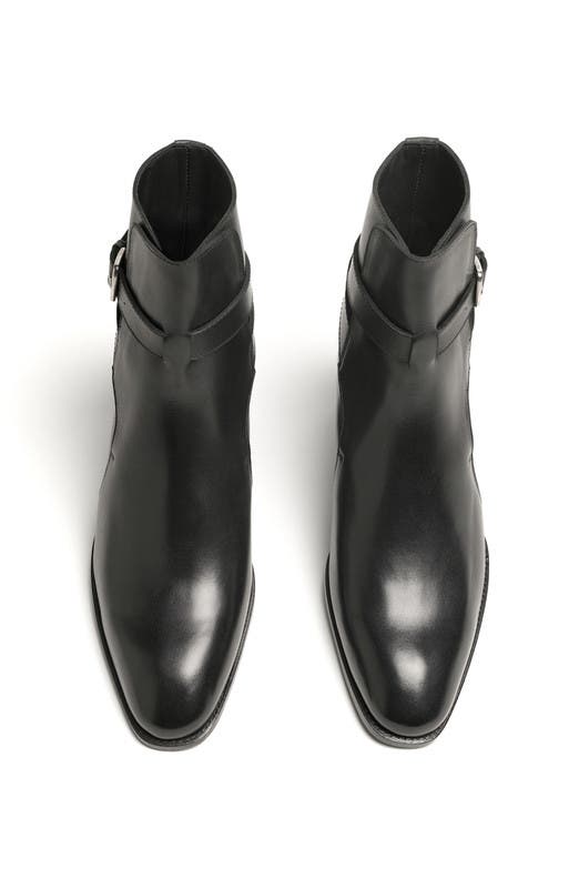 Anthony Veer Wexford Jodhpur Boot, Alternate, color, Obsidian Black Leather