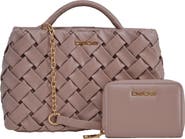 bebe Luca Satchel with Matching Wallet