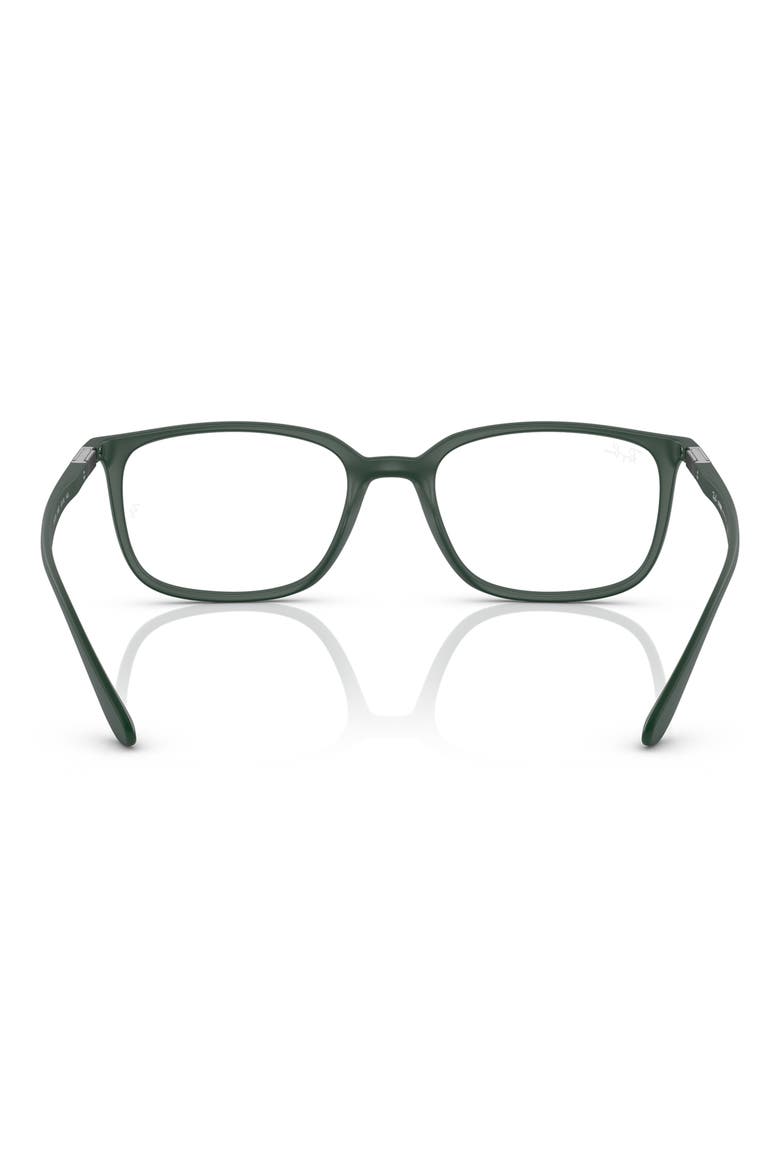 54mm Pillow Optical Glasses, Alternate, color, MATTE GREEN