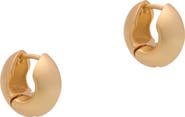 Reiss Posie Polished Contour Hinged Huggie Earrings