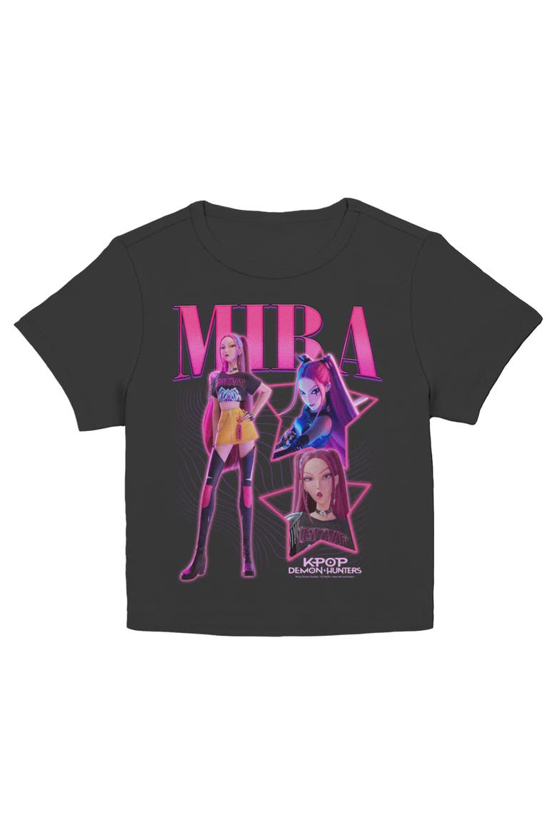 Junior's KPop Demon Hunters Your Idol Mira  Graphic T-Shirt, Main, color, Black