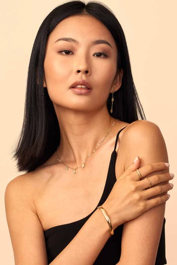 14K Gold The One Bold Bangle