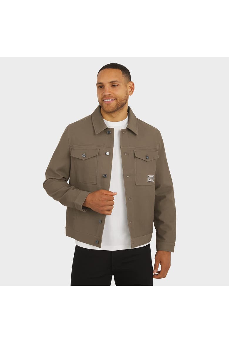 Men's Darius Rucker Collection by Fanatics Tan Pittsburgh Steelers Trucker Full-Button Jacket, Alternate, color, Tan