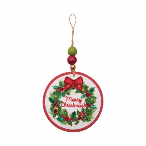 Embellished Wreath Ornament