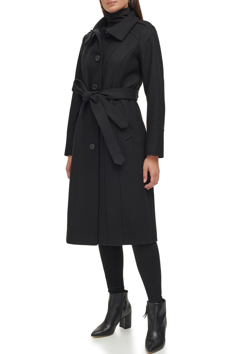 Kenneth Cole New York Military Wool Blend Coat, Alternate, color, 