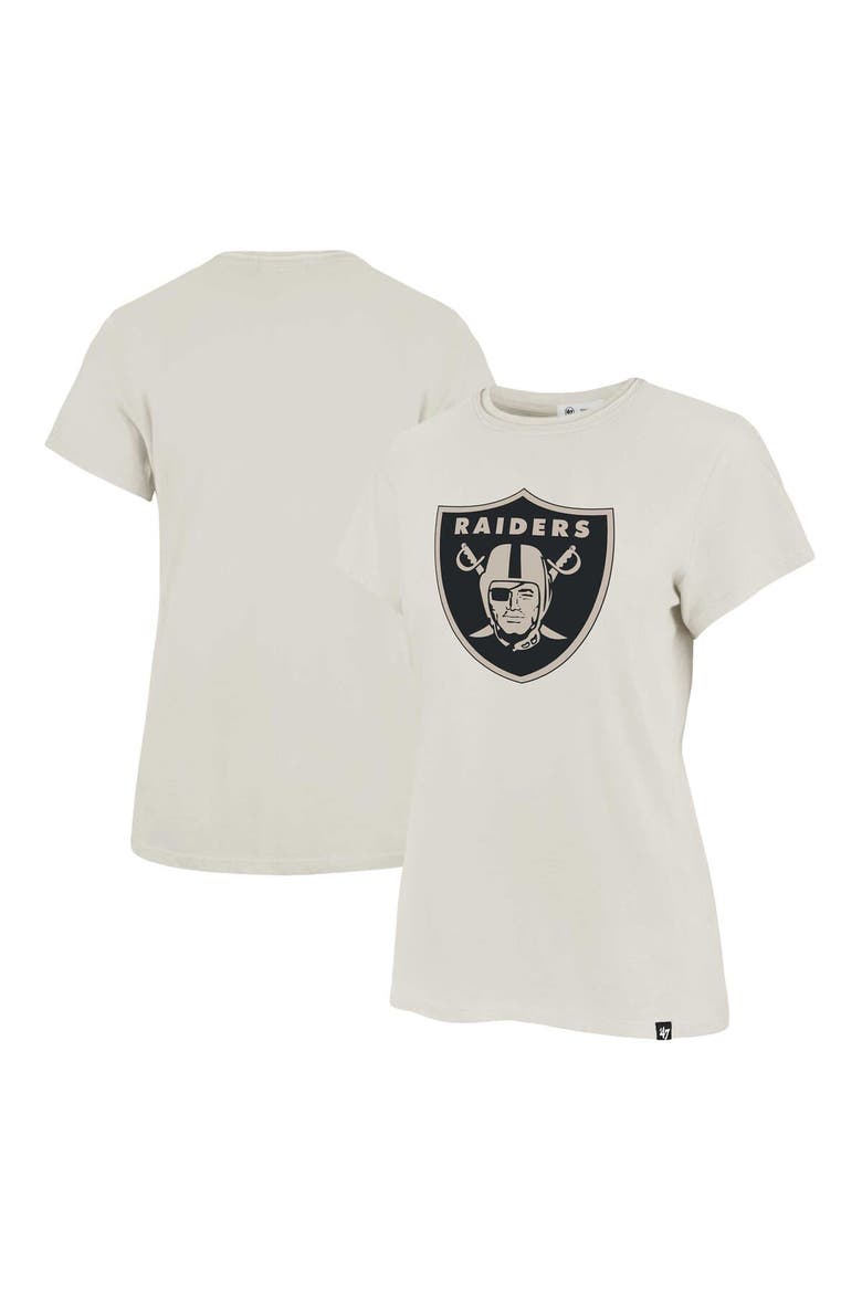Women's '47 Cream Las Vegas Raiders Panthera Frankie T-Shirt, Main, color, Cream