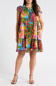 SUGARLIPS Novi Tropical Yodi Shift Minidress