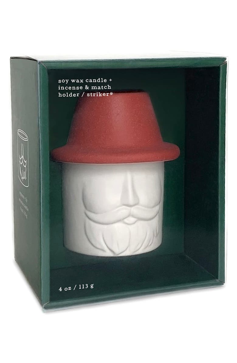 Paddywax Mr. Kringle Candle & Match Holder, Alternate, color,
