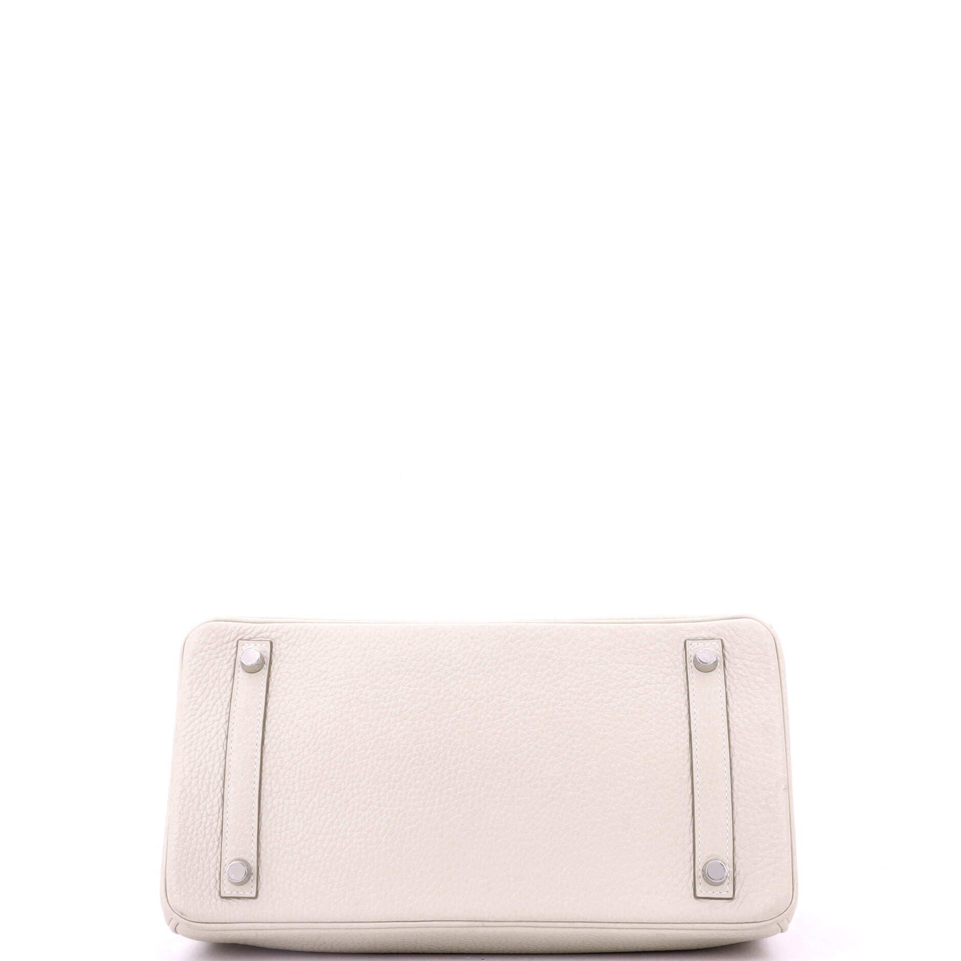 Pre-Owned Hermes Birkin Handbag Light Clemence with Palladium Hardware 30, Alternate, color, Beton