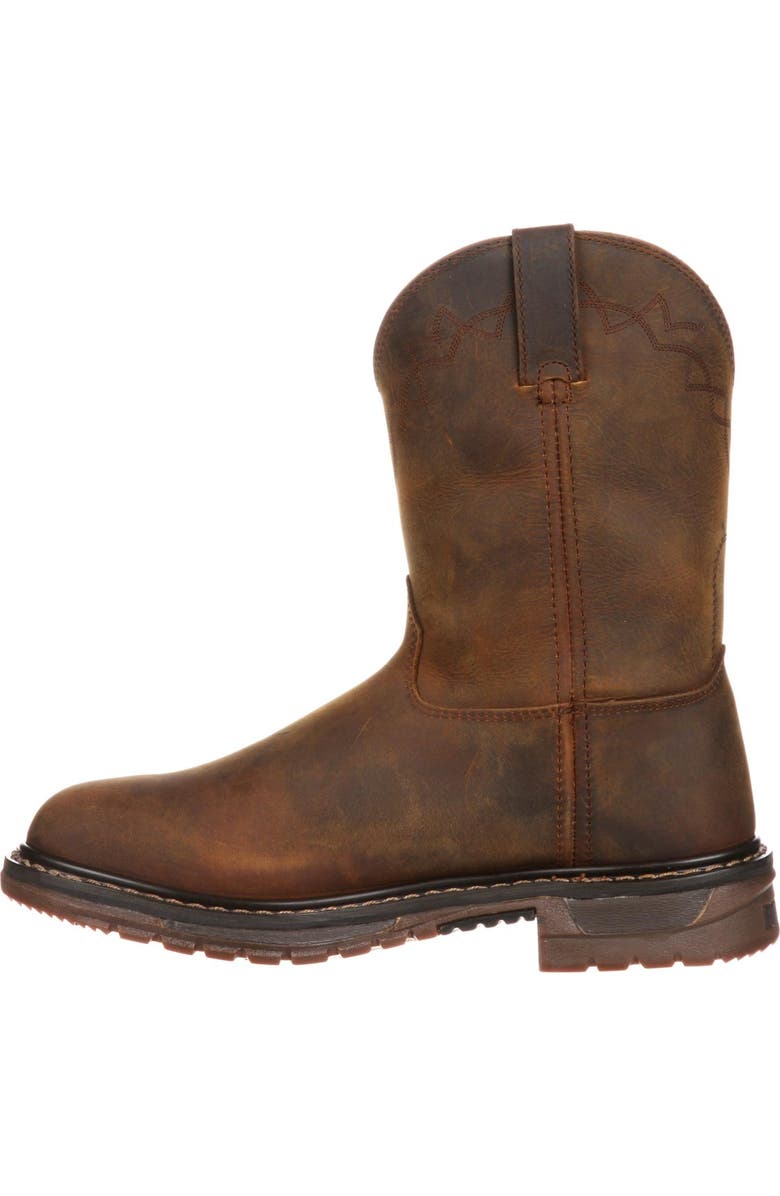 Rocky Ride Roper Western Boot, Alternate, color, Trail Brown