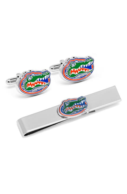 NCAA Florida Gators Cuff Links & Tie Bar