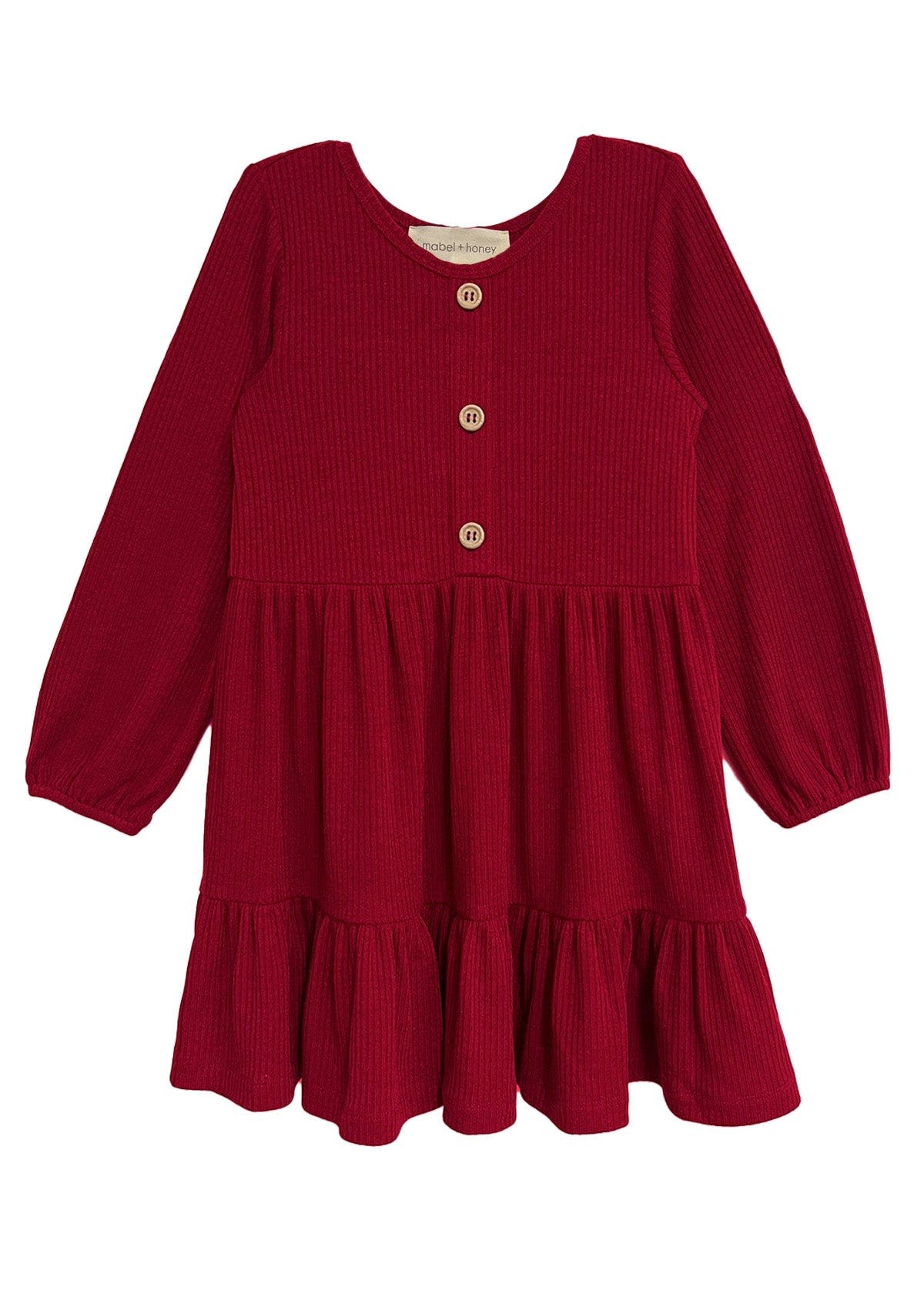 Mabel + Honey Babies'  Mabel And Honey Rosie Dress In Red