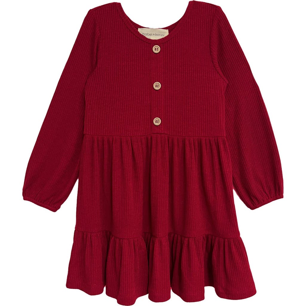 Mabel + Honey Babies' Mabel And Honey Rosie Dress In Red