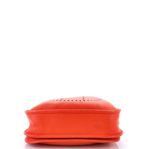 Pre-owned Hermes Hermes Evelyne Bag Gen Iii Clemence Pm In Orange