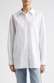 TOTEME Classic Tumbled Cotton Button-Up Shirt