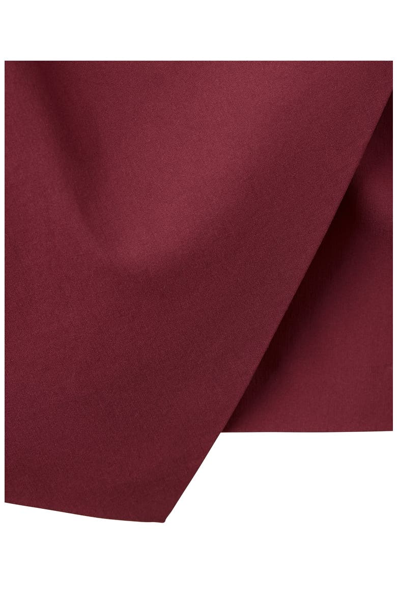 Pleated Asymmetric One-Shoulder Dress, Alternate, color, BURGUNDY
