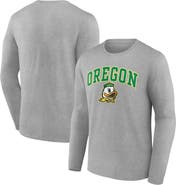 FANATICS Men's Fanatics Branded Heather Gray Oregon Ducks Campus Long Sleeve T-Shirt