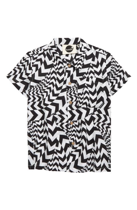 Kids' Hypnotic Print Button-Up Shirt (Toddler, Little Kid & Big Kid)