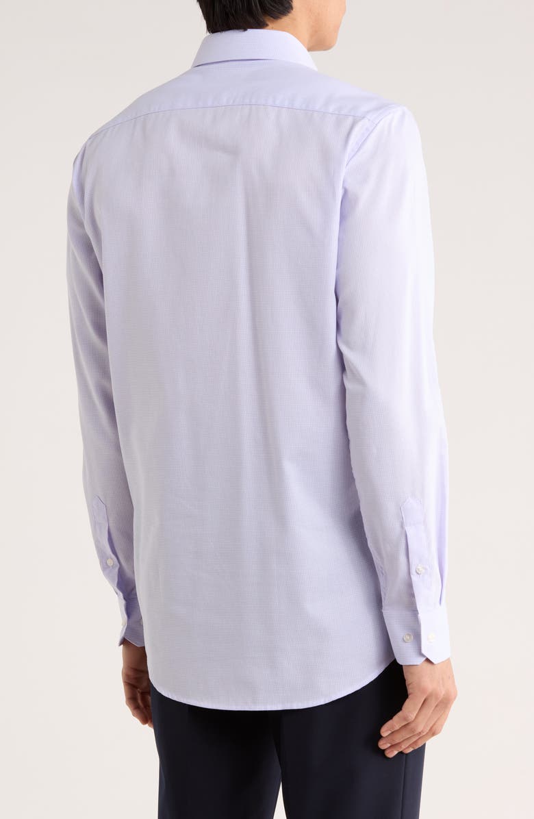 Perry Ellis Slim Fit Textured Dress Shirt, Alternate, color, Magenta