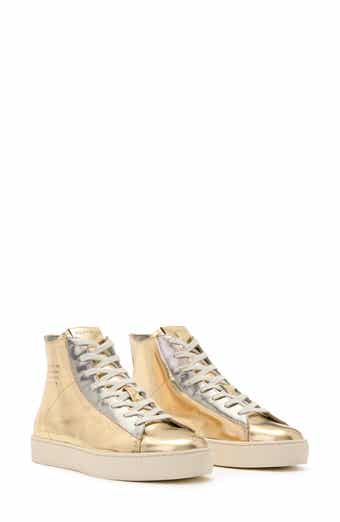 AllSaints Tana Metallic High Top Sneaker