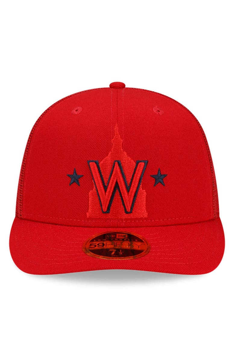 New Era Men's New Era Red Washington Nationals 2023 Batting Practice 59FIFTY Fitted Hat, Alternate, color, Red