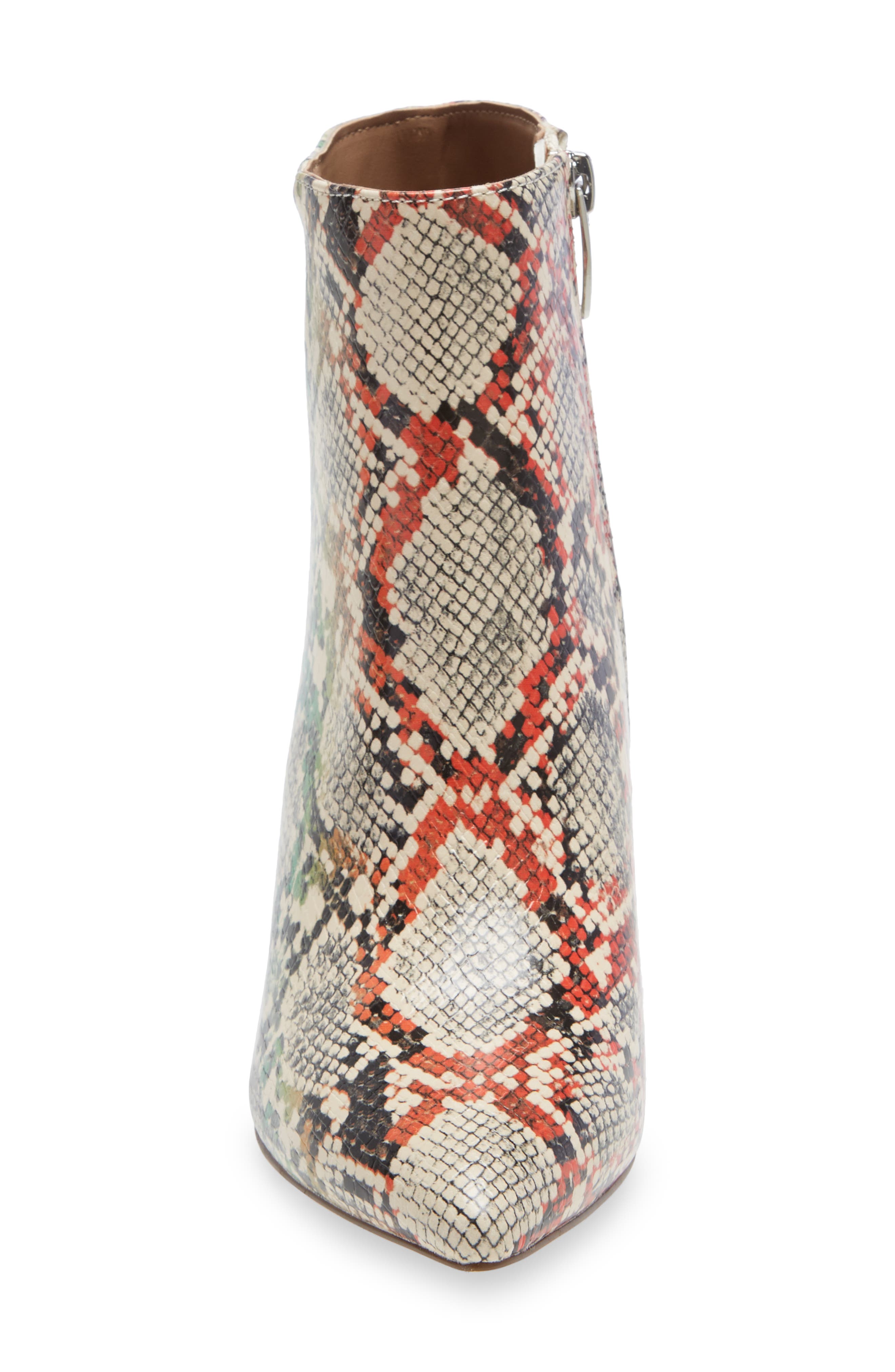 Nix Pointed Toe Bootie, Alternate, color, RAINBOW SNAKE PRINT