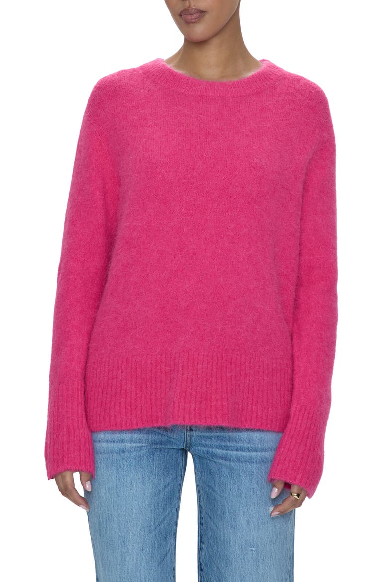 Ivy Alpaca Blend Crewneck Sweater, Main, color, HOT PINK