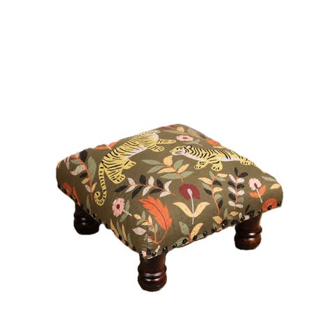 Botanical Tiger Foot Stool