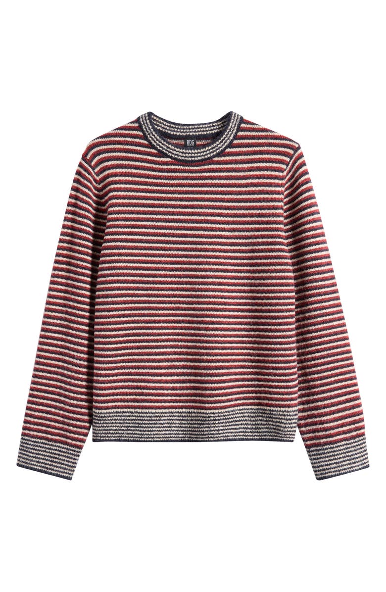 BDG Urban Outfitters Micro Stripe Sweater, Alternate, color, Red Stripe