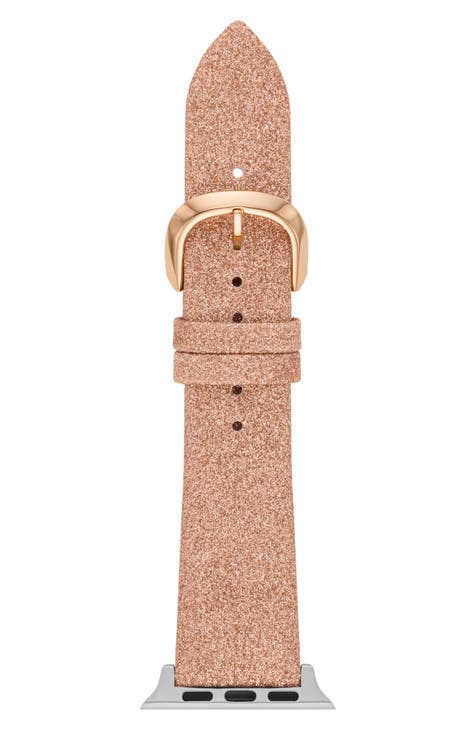 glitter leather 20mm Apple Watch® watchband