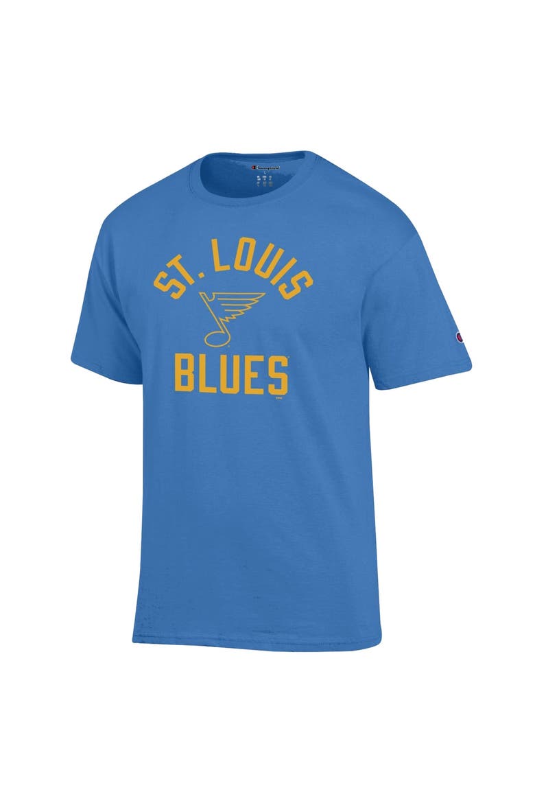 Men's Champion  Blue St. Louis Blues Primary Logo Jersey T-Shirt, Alternate, color, Blue