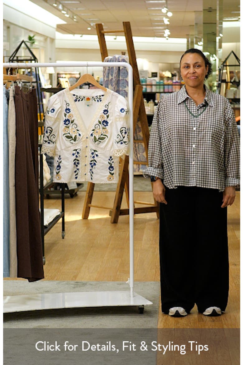 Countryside Land Embroidered Eyelet Cotton Top video