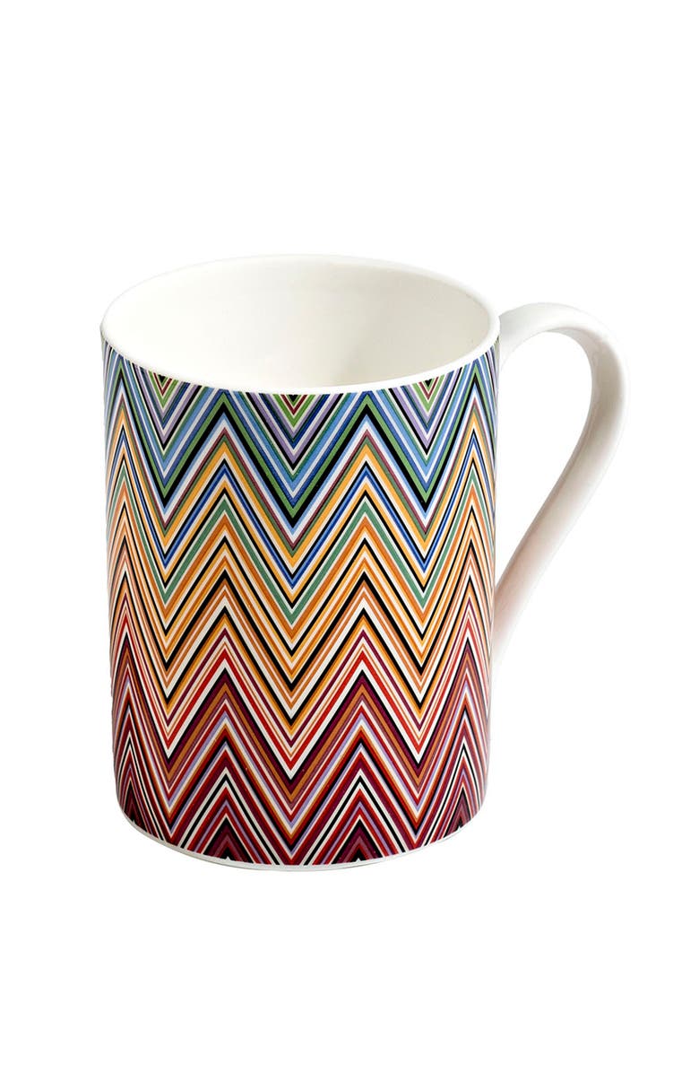 Missoni Home Tableware Mug Cup ZIG ZAG in Luxury Box Jarris 156 diam. 3", H 3.9", cap. 12.5 oz, Alternate, color, Multicolor