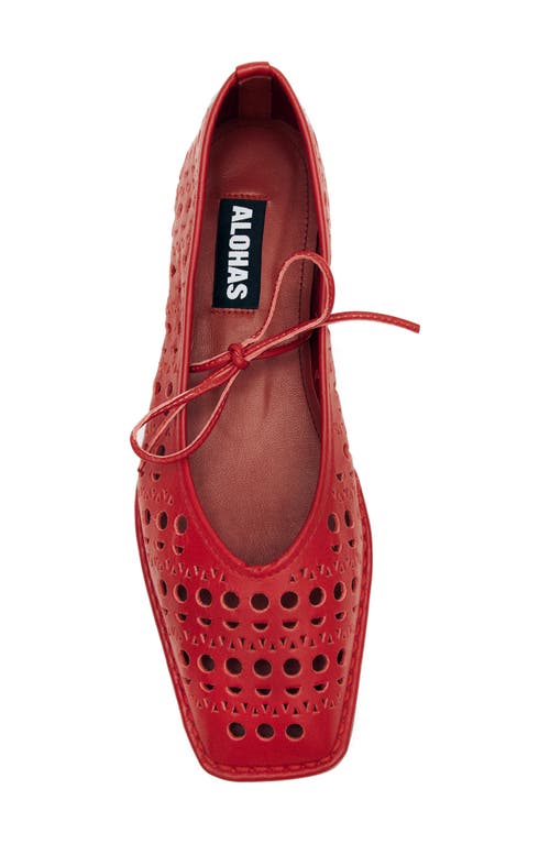 Alohas Sway Slit Leather Ballet Flats