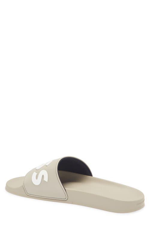 Hugo Boss Boss Kirk Slide Sandal In Gold