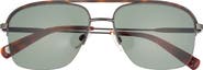 Ted Baker 58mm Polarized Navigator Sunglasses