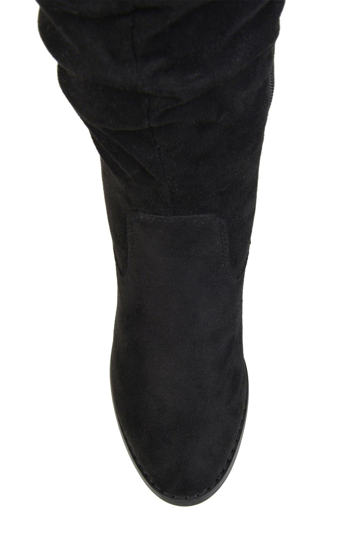 Journee Collection Kaison Wide Calf Ruched Tall Boot - Wide Calf, Alternate, color, Black