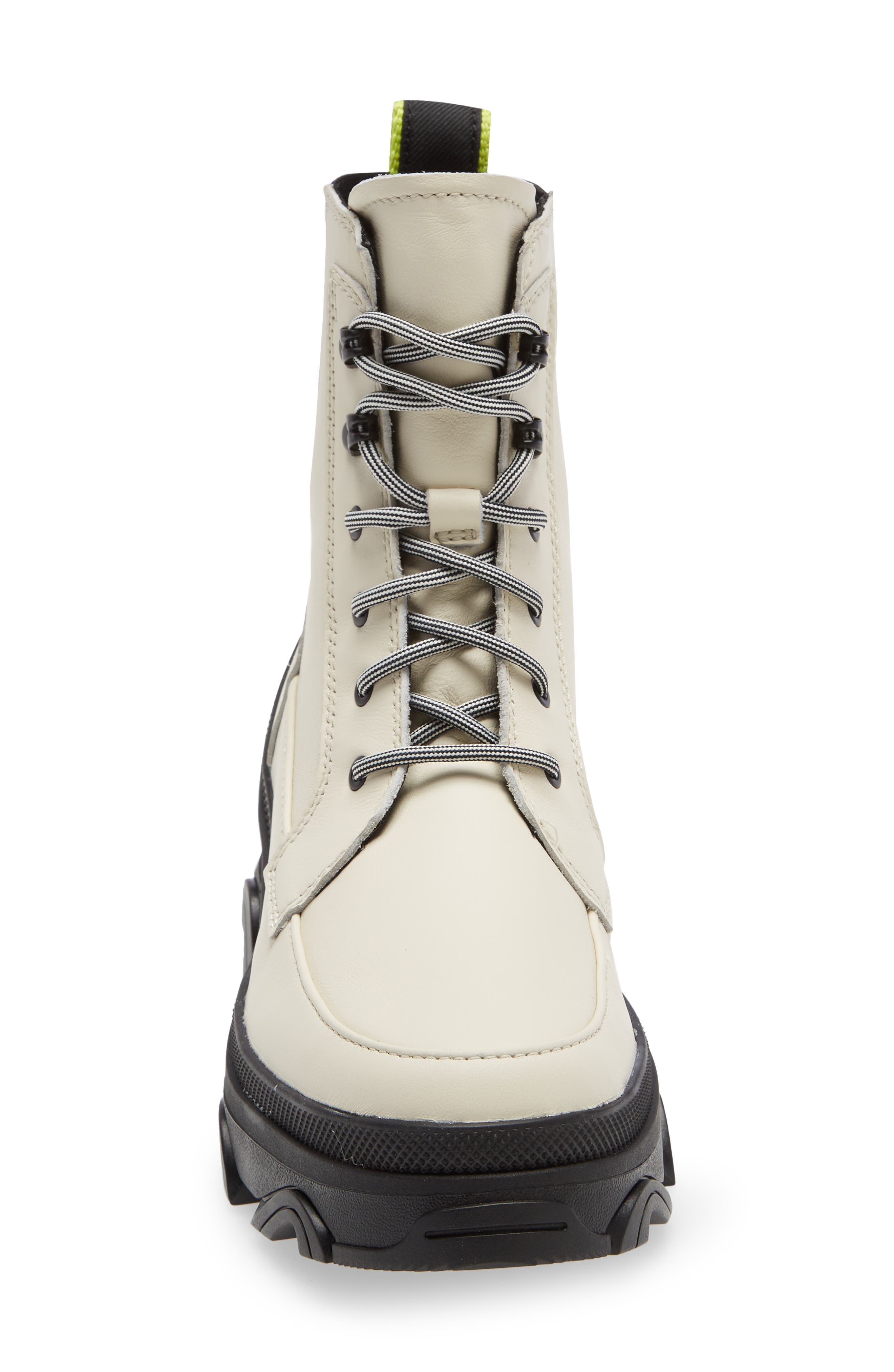 Brex™ Lace-Up Waterproof Bootie, Alternate, color, CHALK BLACK