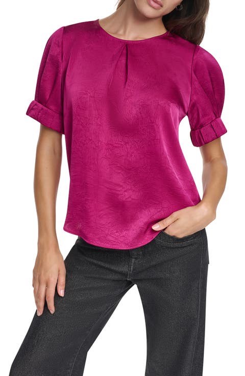 Textured Satin Shirt